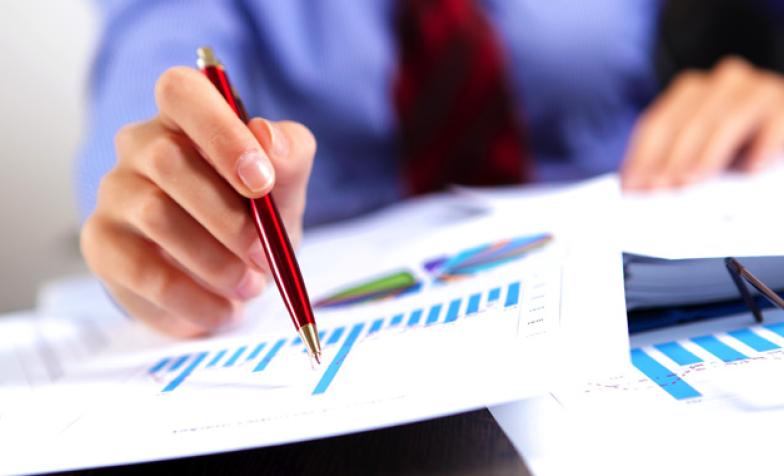 Close up of a document, stock photo