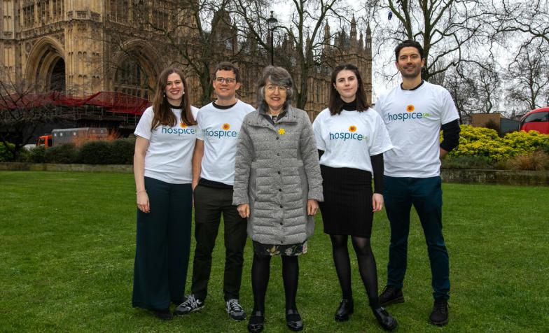 The Hospice UK team with Baroness Finlay of Llandaff