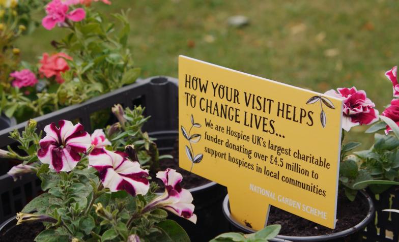 The National Garden Scheme offer hospices lots of support to hold their own open garden