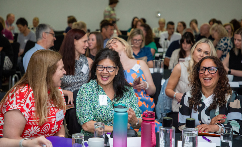 Image of 3 people attending a one day conference