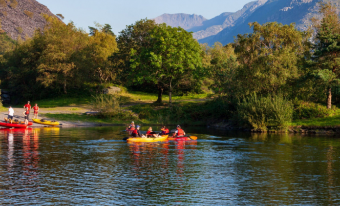 kayakers on water