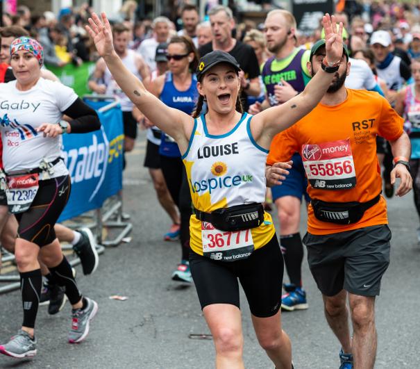 A runner at the London Marathon