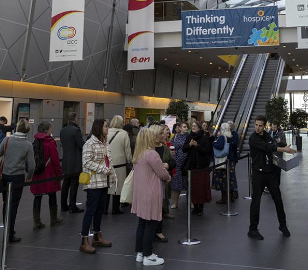 Delegates registering to attend the Hospice UK National Conference