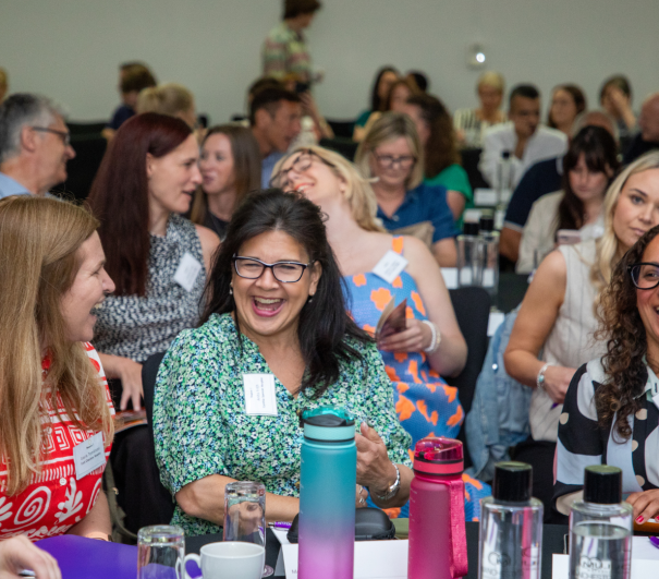 Image of 3 people attending a one day conference