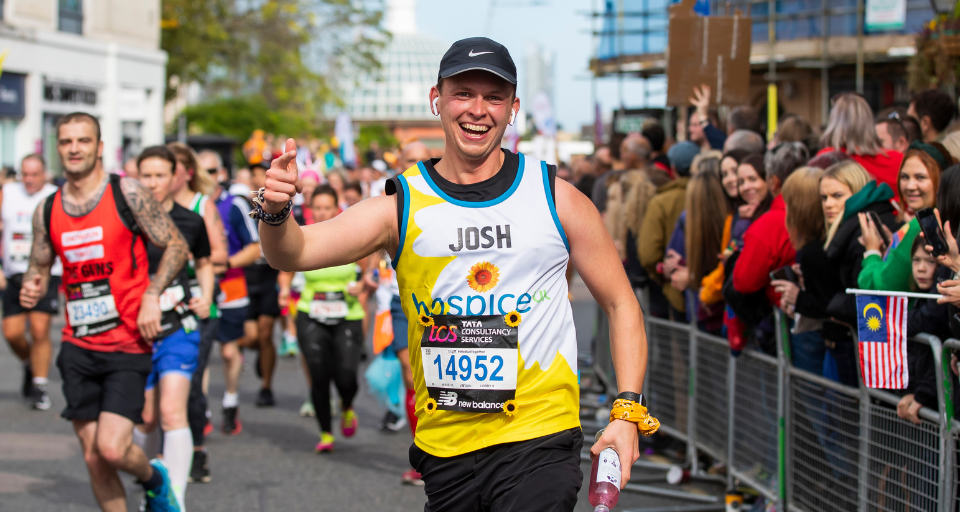 Male runner at the leeds marathon