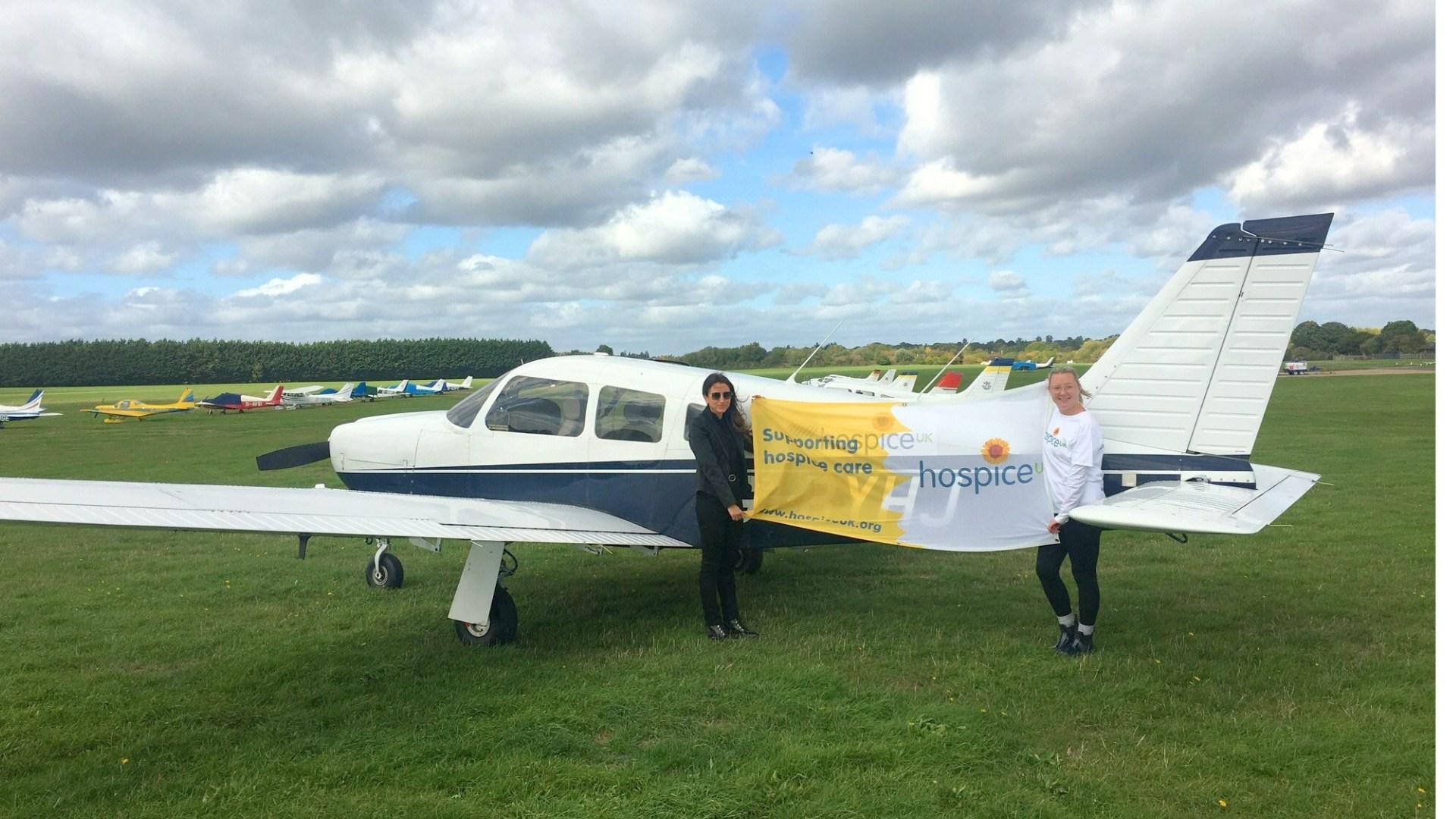 PwC's Amal Larhlid created a flight path of the Queen's portrait to raise money for Hospice UK