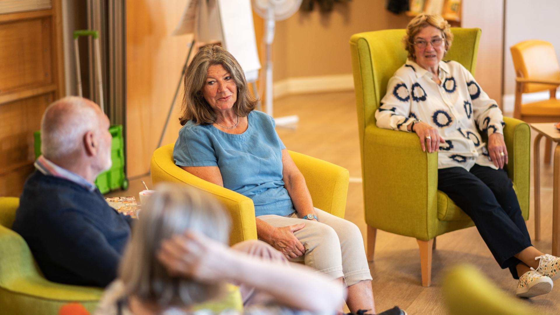 A hospice dementia wellbeing group at Hospice Isle of Man