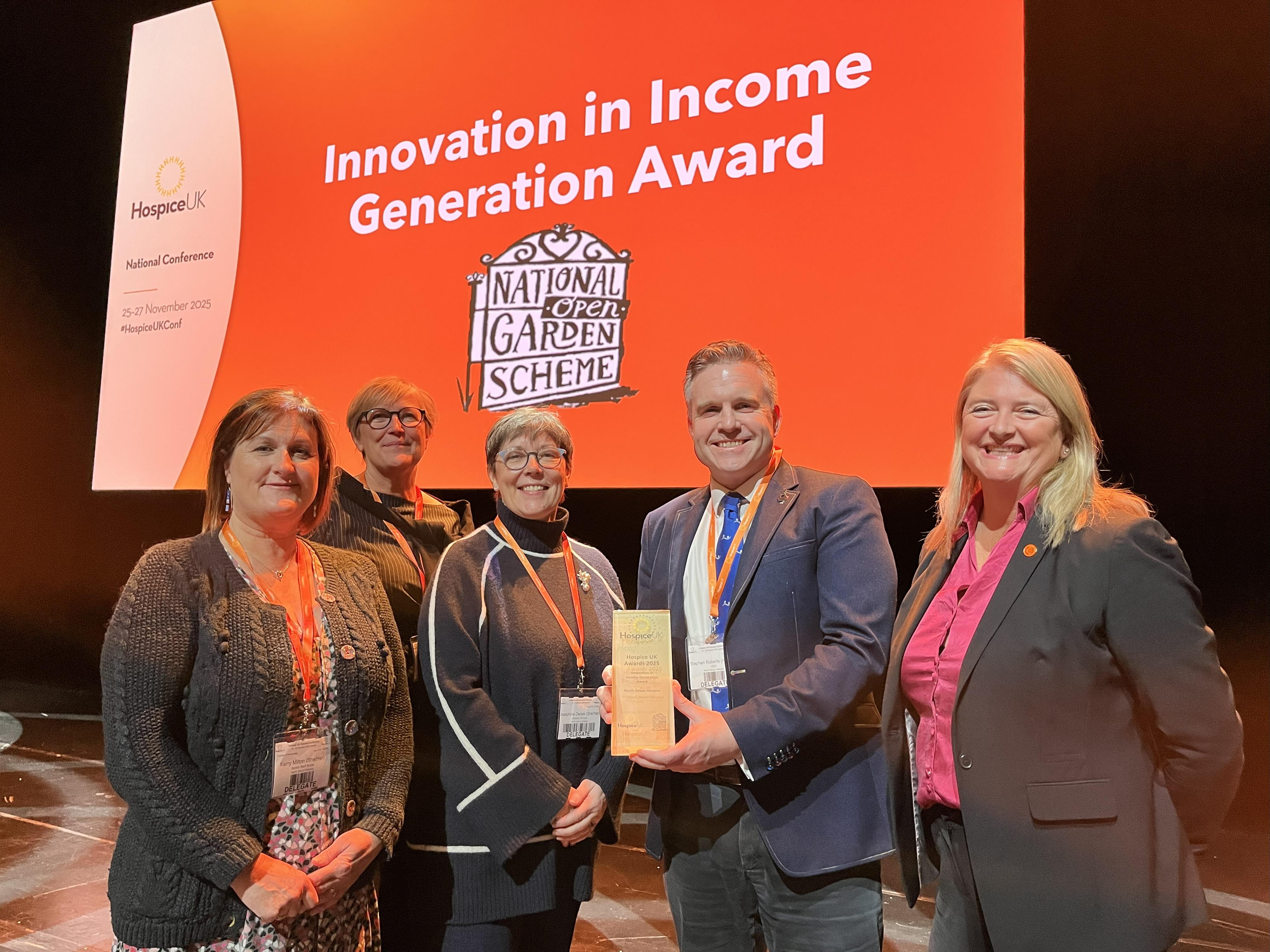 Innovation in Income Generation award 2025
