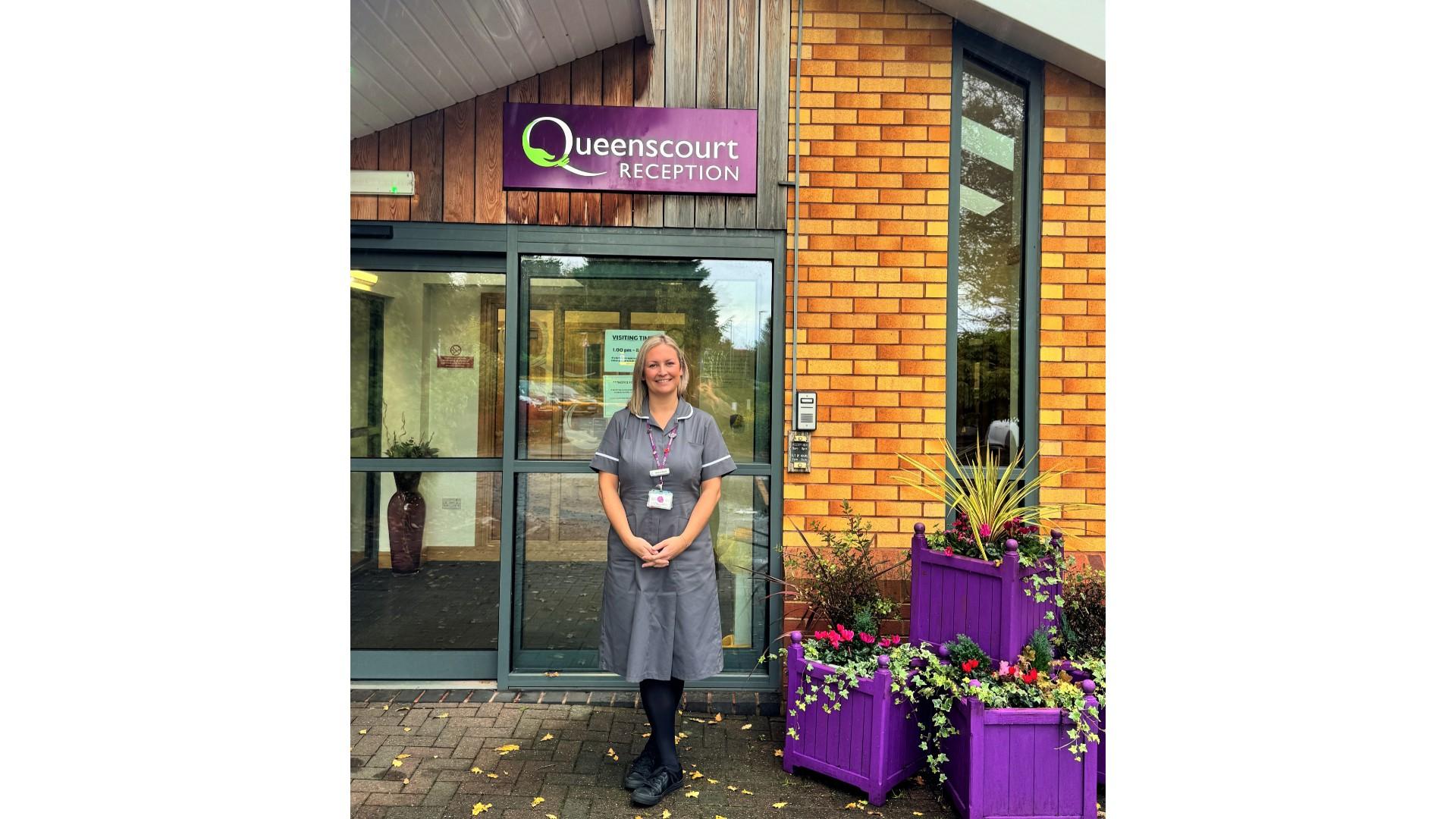 Gemma Stead is a Palliative Care Nurse Specialist at Queenscourt Hospice. She recently gained funding from The Wolfson Foundation for further training to develop her career in Palliative Care