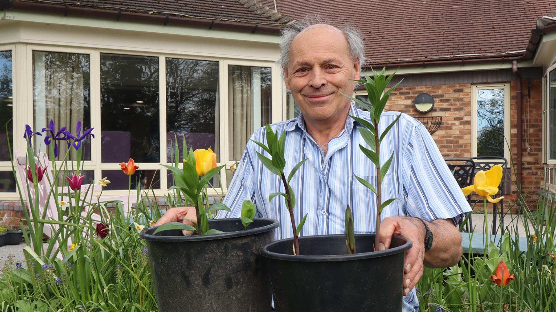 David's love of the Great Outdoors has resulted in thousands of plant sales for the hospice