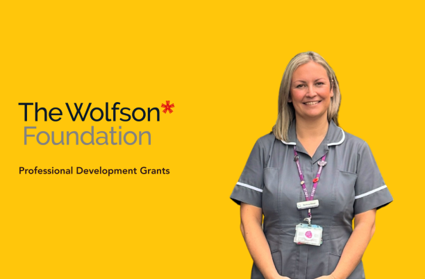 Gemma Stead is a Palliative Care Nurse Specialist at Queenscourt Hospice. Funding for further training from The Wolfson Foundation has helped to develop her career in Palliative Care. 