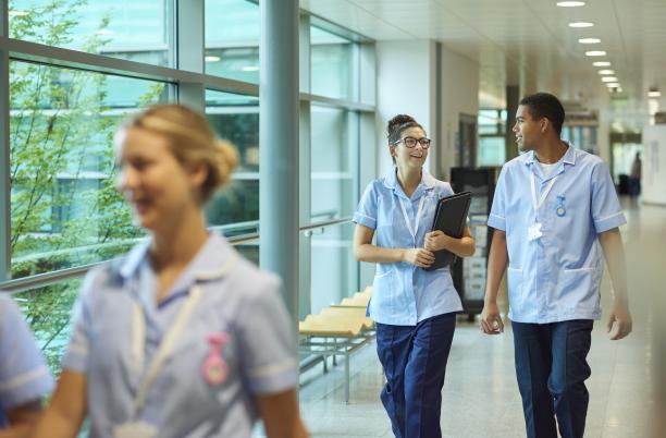nurses walking