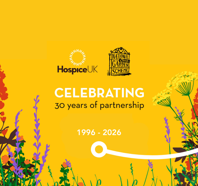 Hospice UK and National Garden Scheme celebrate 30 years of partnership in 2026