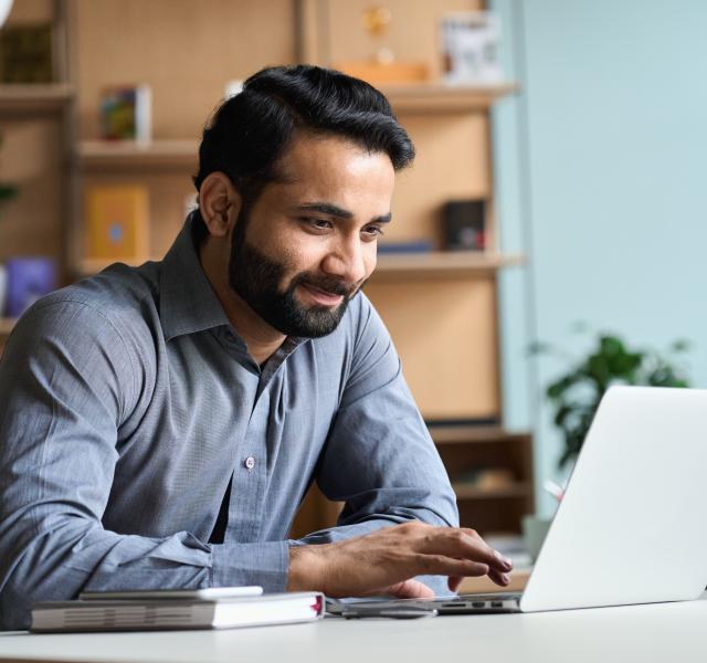 man on laptop