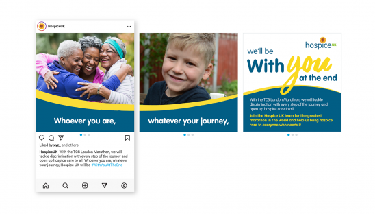 Our social assets will highlight our supporters and champion hospice care.