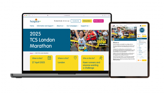 Our website will be consistent with our supportive messaging, and strengthen our dual local and national approach.