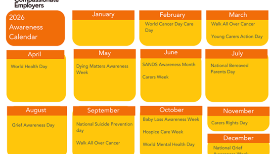 Hospice UK awareness calendar
